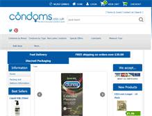 Tablet Screenshot of condoms.co.uk